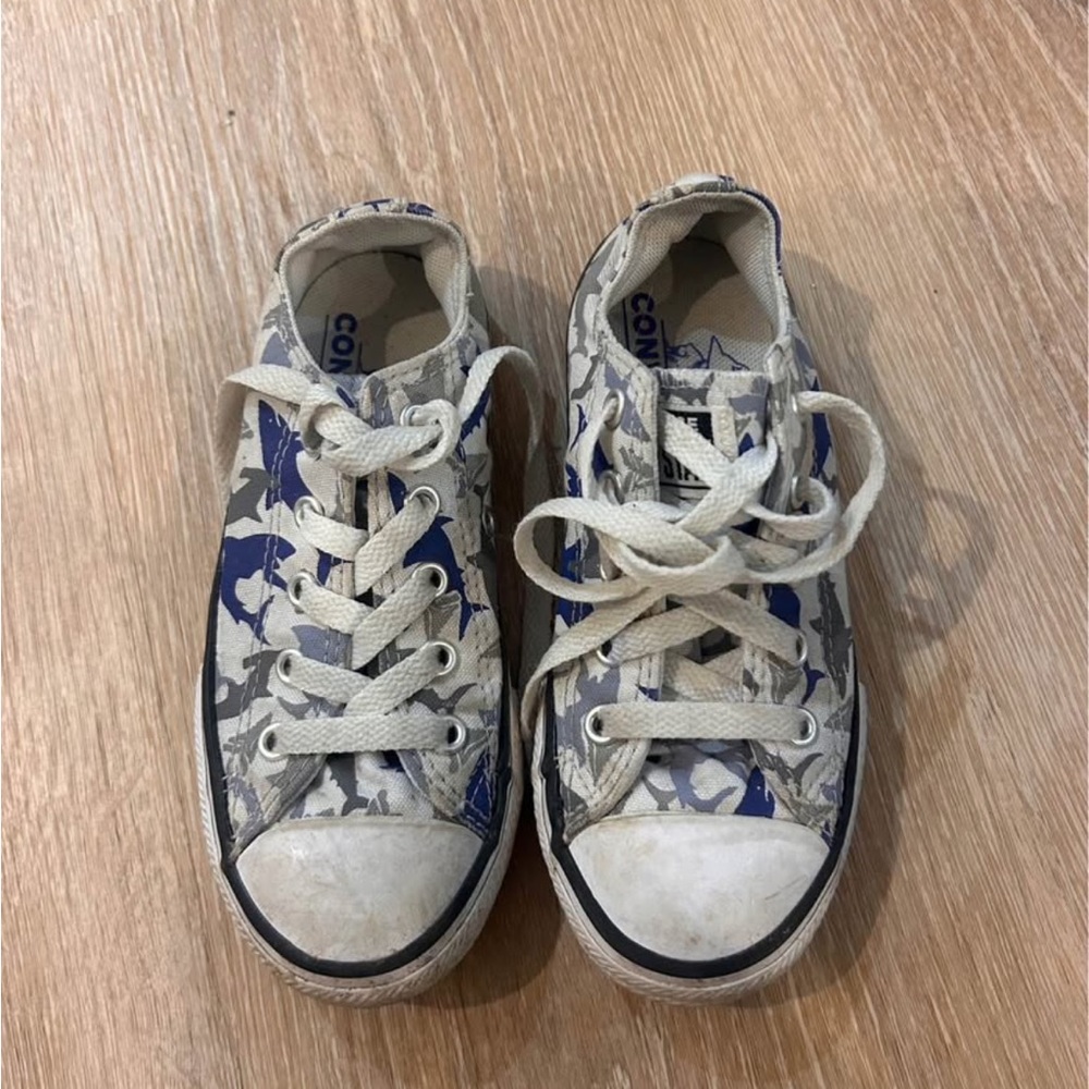 Converse Kids' Blue and White Star Sneakers